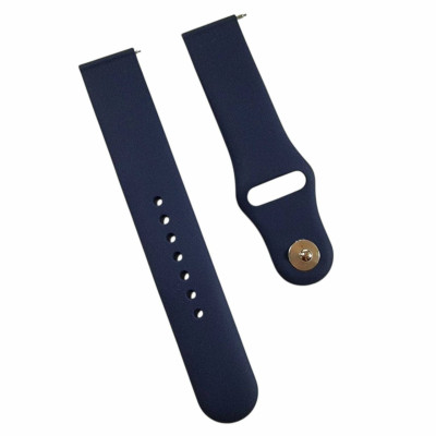 Ремінець силіконовий для Smart Watch 20mm- №49 темно-синій Ремінець силіконовий для Smart Watch 20mm- №49 темно-синій