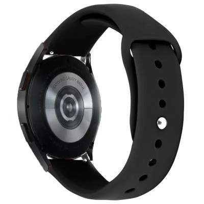 Ремінець силіконовий для Smart Watch 22mm- №1 чорний Ремінець силіконовий для Smart Watch 22mm- №1 чорний
