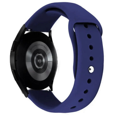 Ремінець силіконовий для Smart Watch 22mm- №65 нічний синій Ремінець силіконовий для Smart Watch 22mm- №65 нічний синій