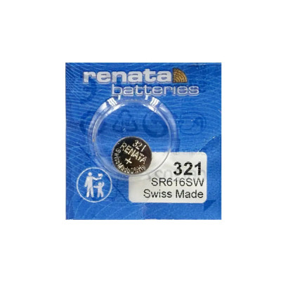 Батарейка G1 срібло Renata SR 616 (321) Батарейка G1 срібло Renata SR 616 (321)