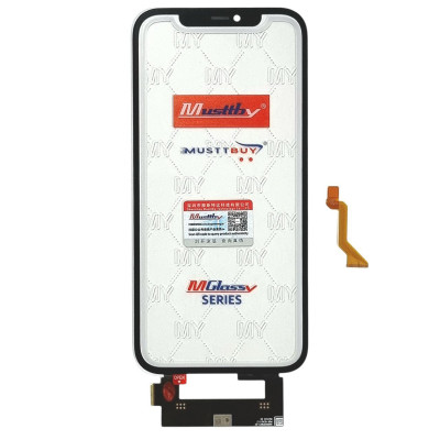 Сенсор Musttby Original для телефону iPhone 12 Pro Max з рамкою, з мікросхемою, з OCA плівкою, Black