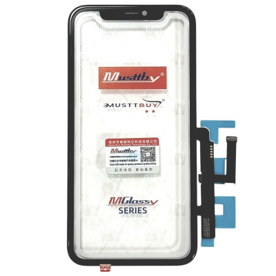 Сенсор Musttby Original для телефону iPhone 11 з рамкою, без мікросхеми, з OCA плівкою, Black