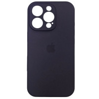 Накладка (з мікрофіброю) Silk Full Camera для iPhone 16 Pro- чорна бузина