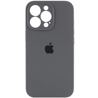 Накладка (з мікрофіброю) Silk Full Camera для iPhone 16 Pro- темно-сірий