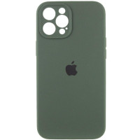 Накладка (з мікрофіброю) Silk Full Camera для iPhone 16 Pro- сосново-зелений