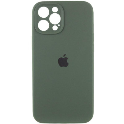 Накладка (з мікрофіброю) Silk Full Camera для iPhone 16 Pro- сосново-зелений