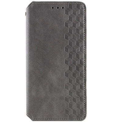 Чохол-книжка GETMAN Cubic для Samsung A17 4G/5G / M36- сірий Чохол-книжка GETMAN Cubic для Samsung A17 4G/5G / M36- сірий