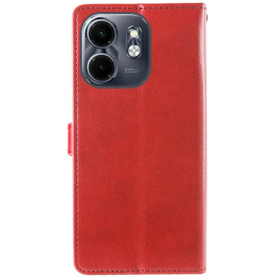 Чохол-книжка GETMAN Gallant шкіряний для Infinix Smart 9 4G / Hot 50i- червоний Чохол-книжка GETMAN Gallant шкіряний для Infinix Smart 9 4G / Hot 50i- червоний