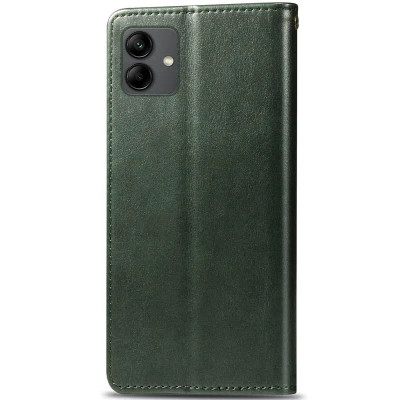 Чохол-книжка GETMAN Gallant шкіряний для Samsung A07- зелений