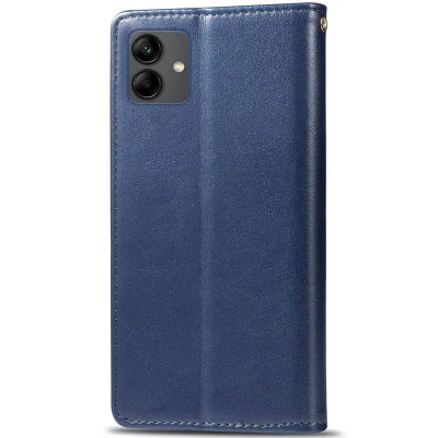 Чохол-книжка GETMAN Gallant шкіряний для Samsung A07- синій Чохол-книжка GETMAN Gallant шкіряний для Samsung A07- синій
