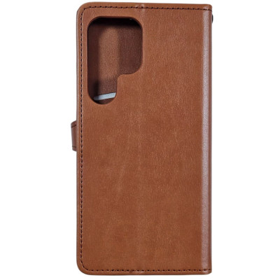 Чохол-книжка GETMAN Gallant шкіряний для Samsung S24 Ultra- коричневий Чохол-книжка GETMAN Gallant шкіряний для Samsung S24 Ultra- коричневий