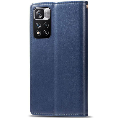 Чохол-книжка GETMAN Gallant шкіряний для Xiaomi Redmi Note 11 Pro 4G / 5G / Redmi Note 12 Pro 4G / Note 11E Pro - синій Чохол-книжка GETMAN Gallant шкіряний для Xiaomi Redmi Note 11 Pro 4G / 5G / Redmi Note 12 Pro 4G / Note 11E Pro - синій
