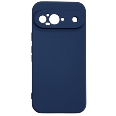 Накладка (з мікрофіброю) GETMAN Liquid Silk Full Camera для Google Pixel 9- темно-синій
