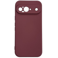 Накладка (з мікрофіброю) GETMAN Liquid Silk Full Camera для Google Pixel 9- марсала