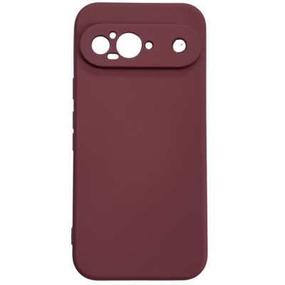 Накладка (з мікрофіброю) GETMAN Liquid Silk Full Camera для Google Pixel 9- марсала
