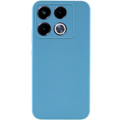 Накладка (з мікрофіброю) GETMAN Liquid Silk Full Camera для Infinix Note 40 Pro 4G- блакитний Накладка (з мікрофіброю) GETMAN Liquid Silk Full Camera для Infinix Note 40 Pro 4G- блакитний