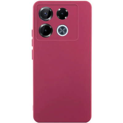 Накладка (з мікрофіброю) GETMAN Liquid Silk Full Camera для Infinix Note 40 Pro 4G- марсала Накладка (з мікрофіброю) GETMAN Liquid Silk Full Camera для Infinix Note 40 Pro 4G- марсала