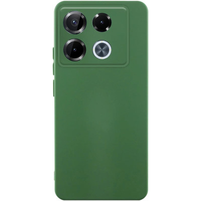 Накладка (з мікрофіброю) GETMAN Liquid Silk Full Camera для Infinix Note 40 Pro 4G- темно-зелений Накладка (з мікрофіброю) GETMAN Liquid Silk Full Camera для Infinix Note 40 Pro 4G- темно-зелений