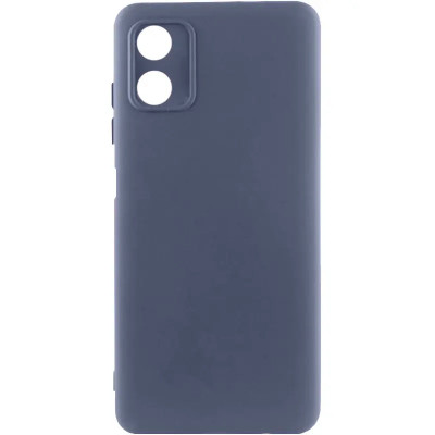 Накладка (з мікрофіброю) GETMAN Liquid Silk Full Camera для Motorola Moto G04 / G04s / E14- темно-синій Накладка (з мікрофіброю) GETMAN Liquid Silk Full Camera для Motorola Moto G04 / G04s / E14- темно-синій
