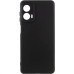 Накладка (з мікрофіброю) GETMAN Liquid Silk Full Camera для Motorola Moto G24- чорний