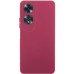 Накладка (з мікрофіброю) GETMAN Liquid Silk Full Camera для Oppo A60 4G- марсала
