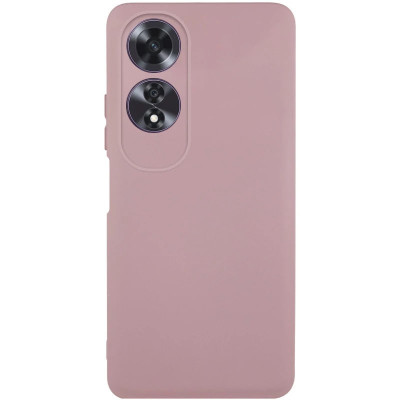 Накладка (з мікрофіброю) GETMAN Liquid Silk Full Camera для Oppo A60 4G- рожевий пісок Накладка (з мікрофіброю) GETMAN Liquid Silk Full Camera для Oppo A60 4G- рожевий пісок