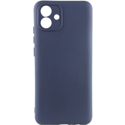 Накладка (з мікрофіброю) GETMAN Liquid Silk Full Camera для Samsung A07- темно-синій Накладка (з мікрофіброю) GETMAN Liquid Silk Full Camera для Samsung A07- темно-синій