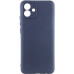 Накладка (з мікрофіброю) GETMAN Liquid Silk Full Camera для Samsung A07- темно-синій