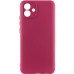 Накладка (з мікрофіброю) GETMAN Liquid Silk Full Camera для Samsung A07- марсала