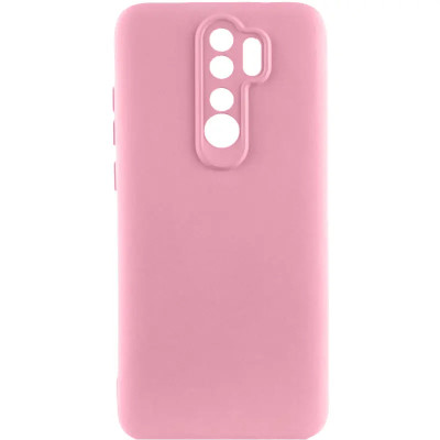 Накладка (з мікрофіброю) GETMAN Liquid Silk Full Camera для Xiaomi Redmi 9- рожевий Накладка (з мікрофіброю) GETMAN Liquid Silk Full Camera для Xiaomi Redmi 9- рожевий