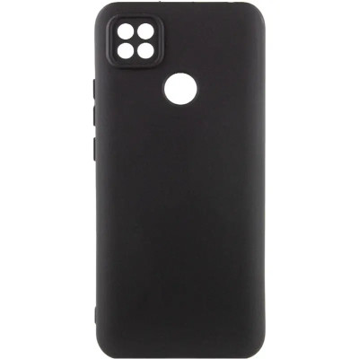 Накладка (з мікрофіброю) GETMAN Liquid Silk Full Camera для Xiaomi Redmi 9C- чорний