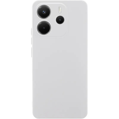 Накладка (з мікрофіброю) GETMAN Liquid Silk Full Camera для Xiaomi Redmi Note 14 4G (UA/Europe)- білий Накладка (з мікрофіброю) GETMAN Liquid Silk Full Camera для Xiaomi Redmi Note 14 4G (UA/Europe)- білий