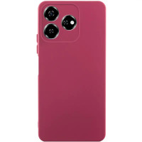 Накладка (з мікрофіброю) GETMAN Liquid Silk Full Camera для ZTE Nubia V60- темно-червоний Накладка (з мікрофіброю) GETMAN Liquid Silk Full Camera для ZTE Nubia V60- темно-червоний
