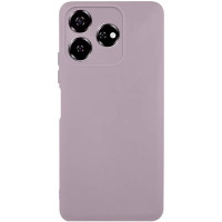 Накладка (з мікрофіброю) GETMAN Liquid Silk Full Camera для ZTE Nubia V60- пастельно-рожевий