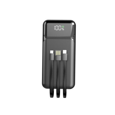 Power Bank Aspor A316 20000mAh Fast Charge (22.5W/PD+QC) + cable USB/Lightning/Type-C- чорний Power Bank Aspor A316 20000mAh Fast Charge (22.5W/PD+QC) + cable USB/Lightning/Type-C- чорний