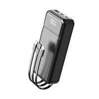 Power Bank Aspor A316 20000mAh Fast Charge (22.5W/PD+QC) + cable USB/Lightning/Type-C- чорний Power Bank Aspor A316 20000mAh Fast Charge (22.5W/PD+QC) + cable USB/Lightning/Type-C- чорний