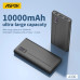 Power Bank Aspor A330 10000mAh (Fast Charge/2USB)- чорний