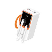Power Bank Kakusiga KSC-1090 50000mAh Fast Charge (4USB-A+USB-C/22.5W) + cable Lightning/Type-C- білий Power Bank Kakusiga KSC-1090 50000mAh Fast Charge (4USB-A+USB-C/22.5W) + cable Lightning/Type-C- білий