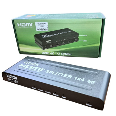 Розгалужувач HDMI 4K 1X4 Splitter Розгалужувач HDMI 4K 1X4 Splitter