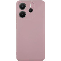 Накладка (з мікрофіброю) Silicone Cover Lakshmi Full Camera для Xiaomi Redmi Note 14 4G (159.6мм / Int. version)- рожевий пісок