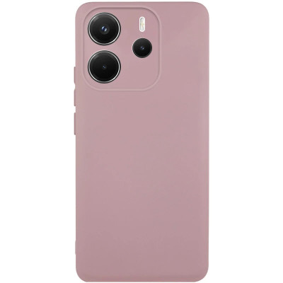 Накладка (з мікрофіброю) Silicone Cover Lakshmi Full Camera для Xiaomi Redmi Note 14 4G (159.6мм / Int. version)- рожевий пісок