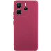 Накладка (з мікрофіброю) Silicone Cover Lakshmi Full Camera для Xiaomi Redmi Note 14 4G (159.6мм / Int. version)- марсала
