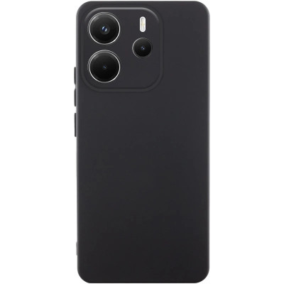 Накладка (з мікрофіброю) Silicone Cover Lakshmi Full Camera для Xiaomi Redmi Note 14 4G (159.6мм / Int. version)- чорний