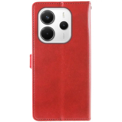 Чохол-книжка GETMAN Gallant шкіряний для Xiaomi Redmi Note 14 4G (159.6мм / Int. version)- червоний Чохол-книжка GETMAN Gallant шкіряний для Xiaomi Redmi Note 14 4G (159.6мм / Int. version)- червоний