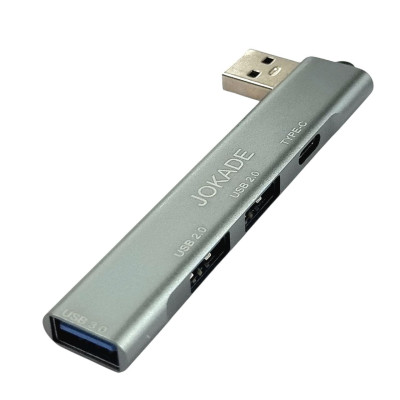 USB HUB Jokade JC022 KUXUN Series 4 in 1 converter (USB to Type-C+2*USB 2.0+1USB 3.0)- сірий USB HUB Jokade JC022 KUXUN Series 4 in 1 converter (USB to Type-C+2*USB 2.0+1USB 3.0)- сірий