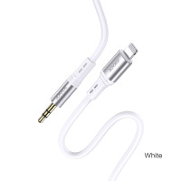 AUX кабель Jokade JA106 LINGYUE silicone (3.5мм to Lightning) 1m- білий