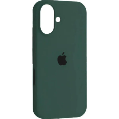 Накладка (з мікрофіброю) Silk Full Protective для iPhone 17- зелена трава