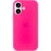 Накладка (з мікрофіброю) Silk Full Protective для iPhone 17- яскраво-рожевий