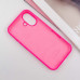Накладка (з мікрофіброю) Silk Full Protective для iPhone 17- яскраво-рожевий
