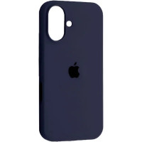 Накладка (з мікрофіброю) Silk Full Protective для iPhone 17- темно-синій